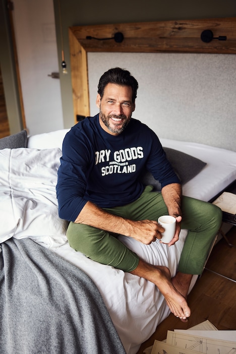 Langarmshirt, Homewear, OEKO-TEX, Schlafanzug, Print