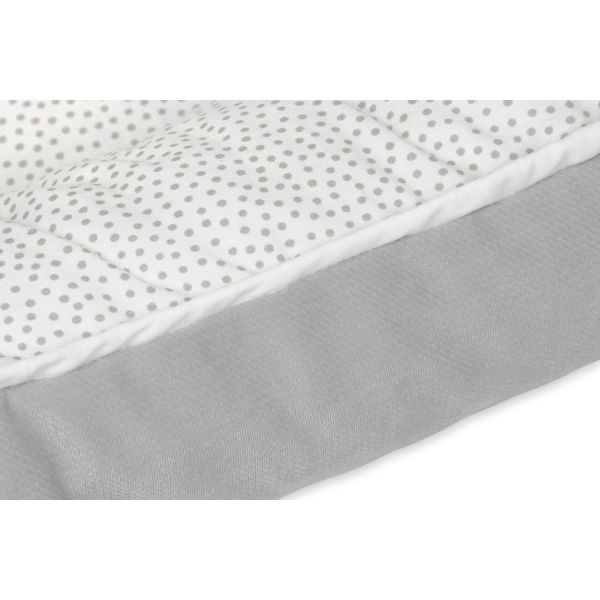 Babymatex Babynest Velvet White Grey Dots / Grey