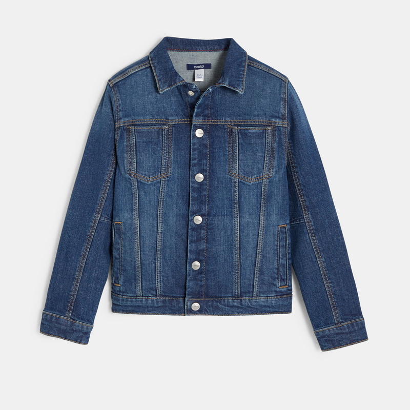 Veste en jean bleu garçon