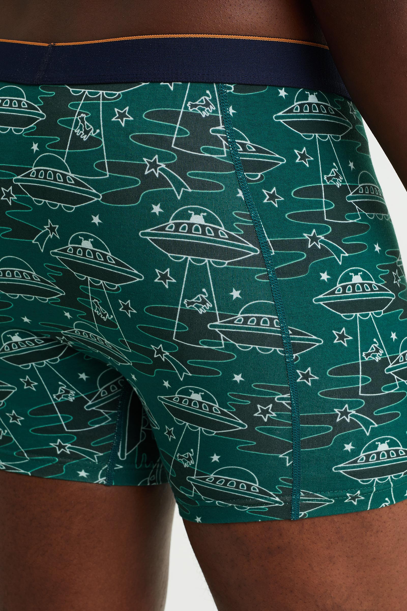 Boxershort met dessin WE Fashion Zeegroen