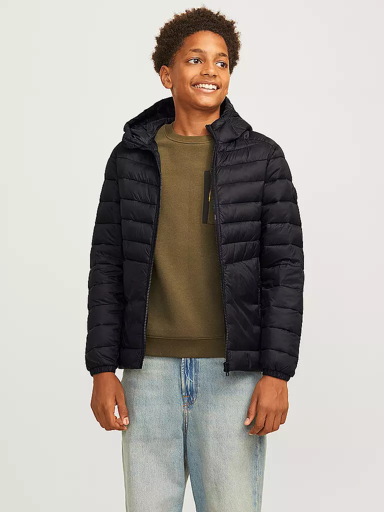 JACK & JONES Jungen Steppjacke JJESPRINT schwarz