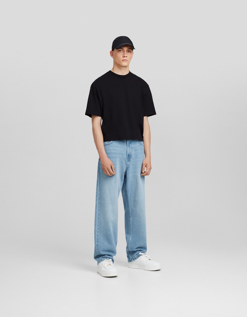 calças jeans largas