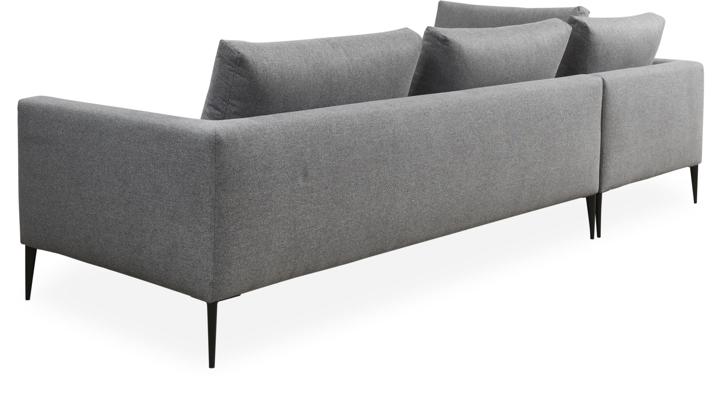 Vetland venstrevendt hjørnesofa med pufafslutning