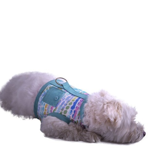 Coleira para cães com design Gaudí, verde.