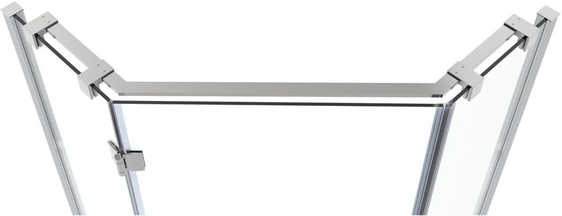 Douchecabine Van Rijn - ST05 - Vijfhoek - Helder Glas - Aluminium Chroom
