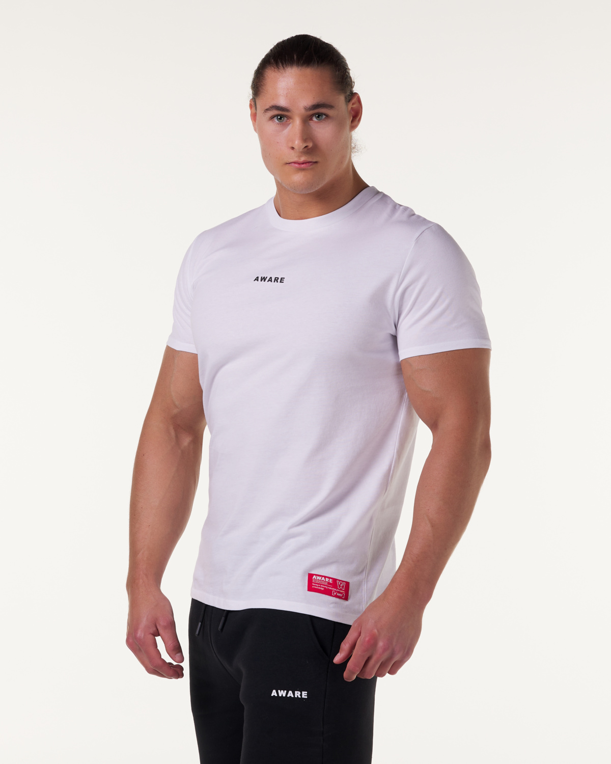 AWARE Logo Tee White