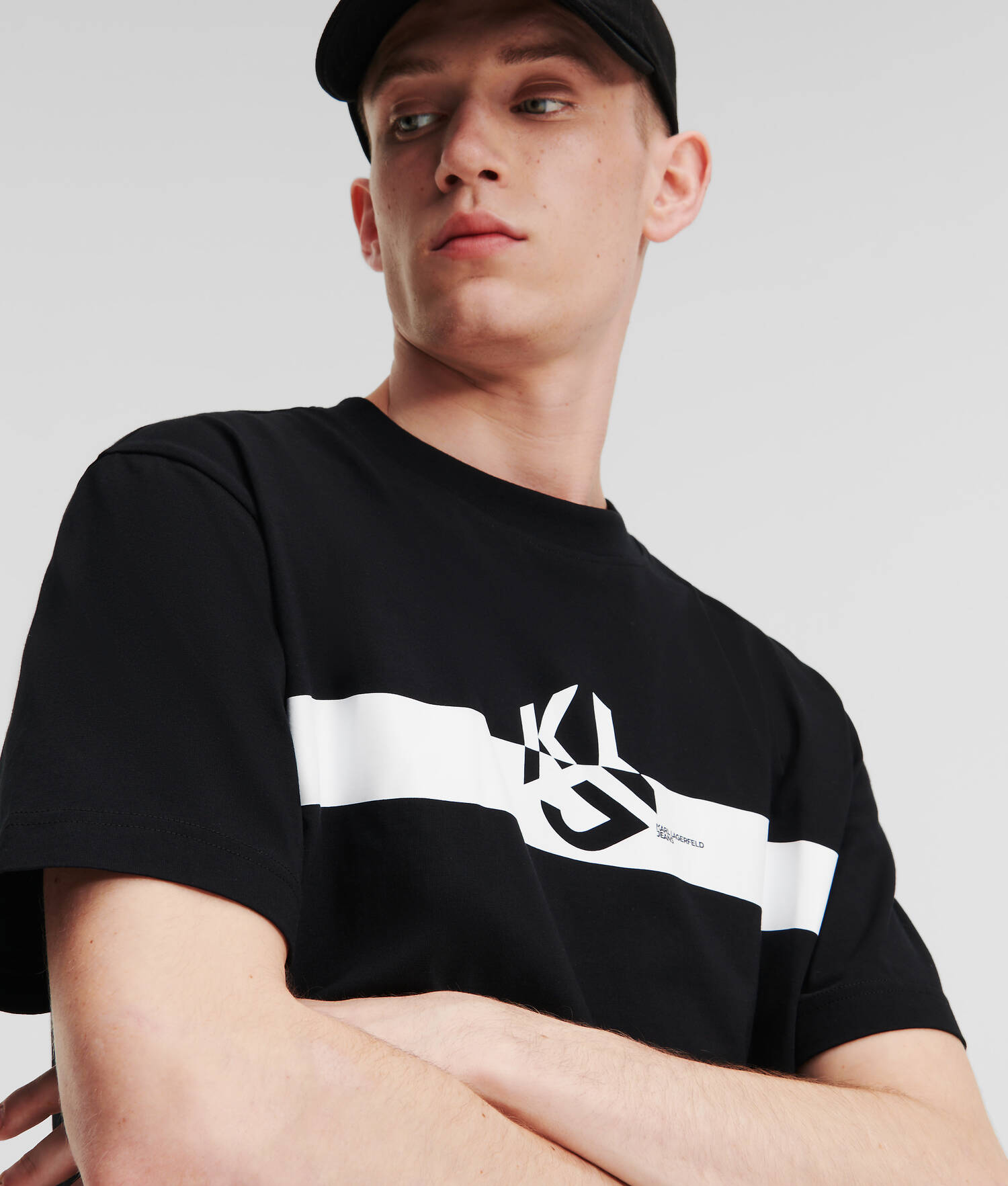 T-SHIRT RAYÉ KLJ MONOGRAM