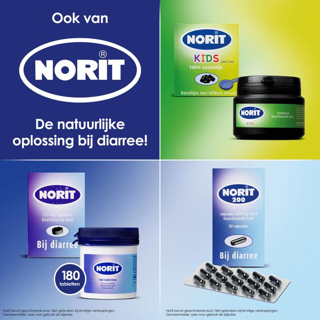 Norit 125 mg 50 tabletten