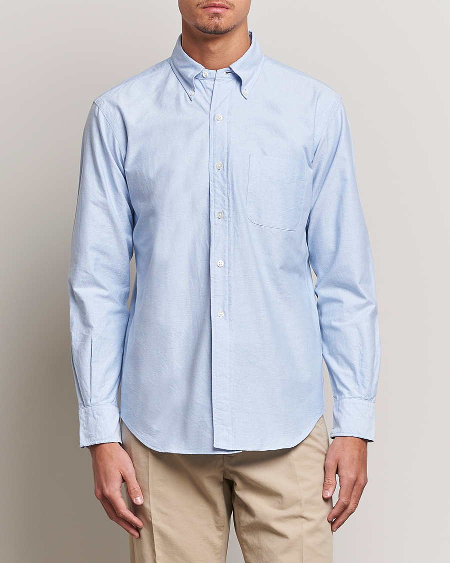 Kamakura Shirts Vintage Ivy Oxford Button Down Shirt Light Blue