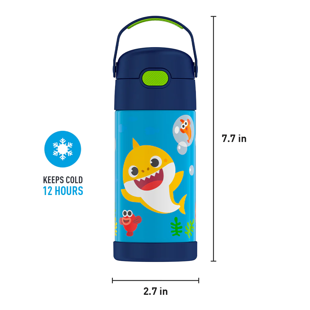 12oz FUNTAINER® WATER BOTTLE BABY SHARK