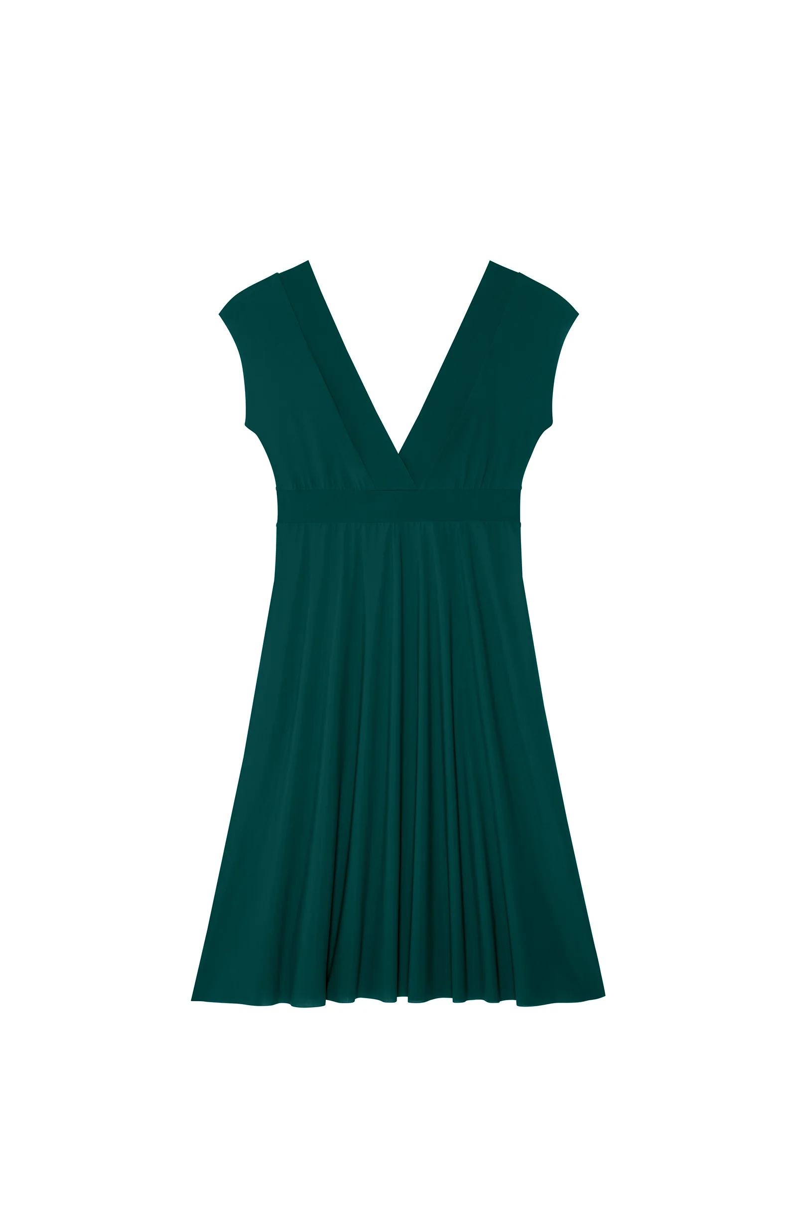 jalis Robe décolleté en voile léger bambou Bambou
