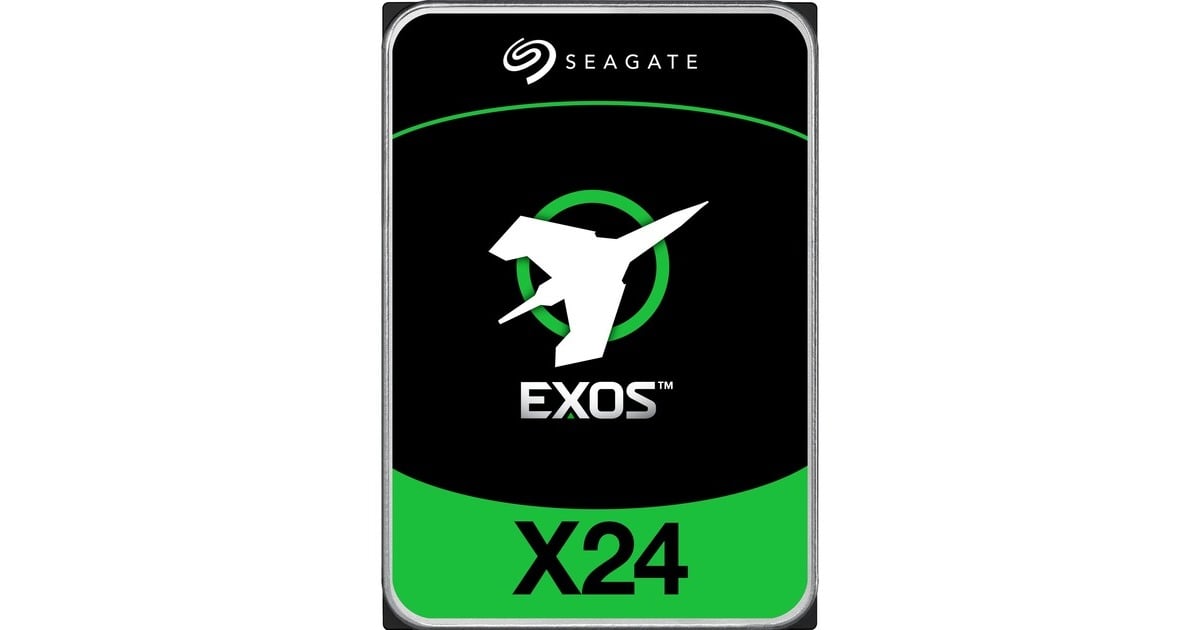 SeagateExos X24 24 TB harde schijf  (ST24000NM002H, SATA/600, 24/7)