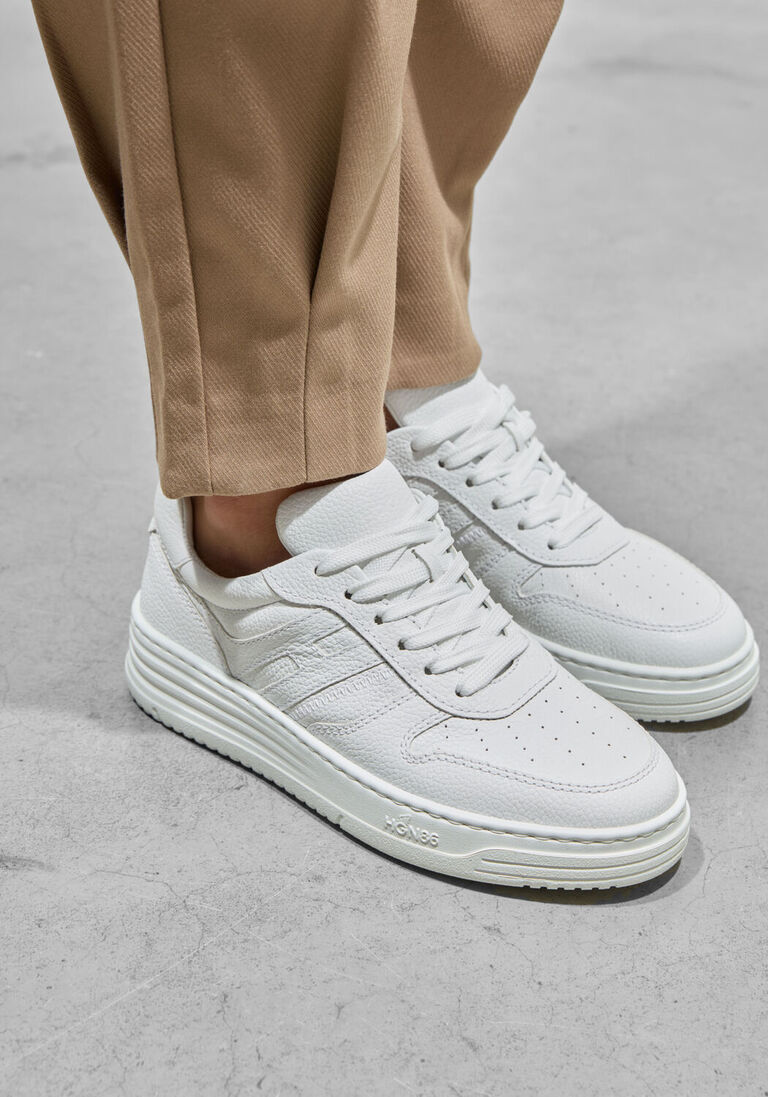 witte hogan lage sneakers h630 allacciato