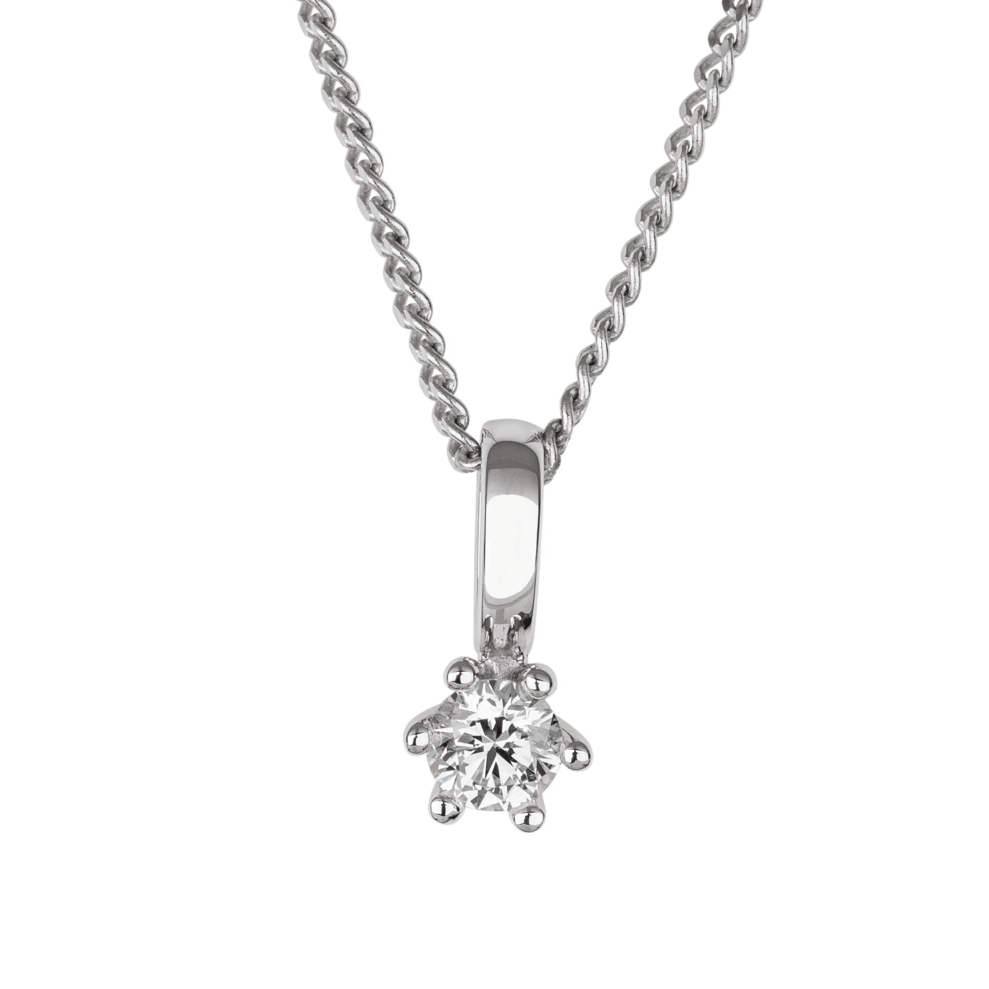 Orolino Halskette Gold 585 mit natürlichem Brillant 0,20ct.