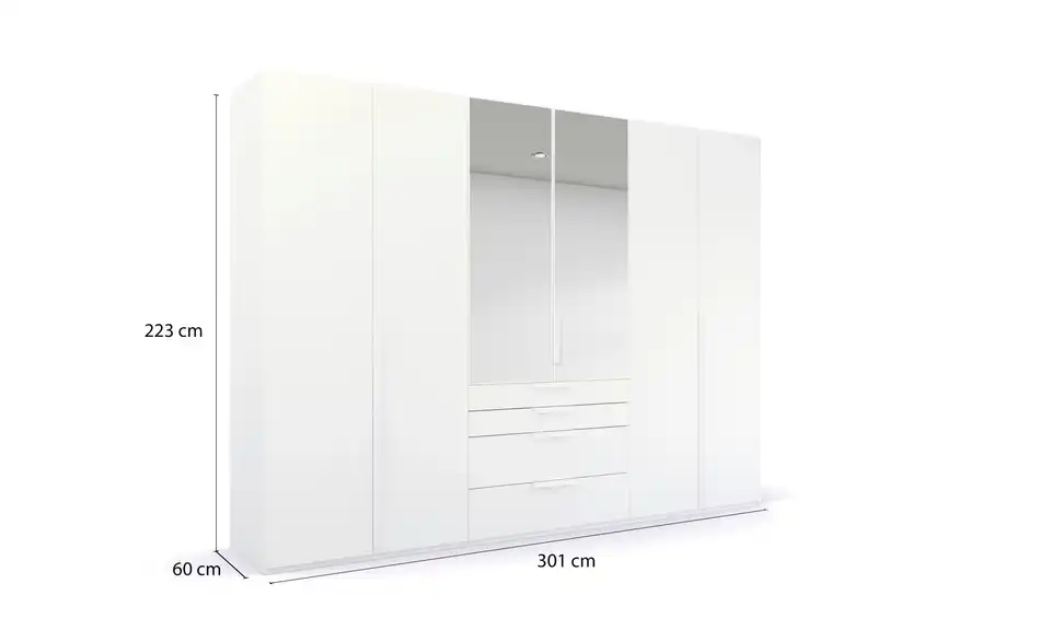 Drehtürenschrank 301 cm 6 Stück