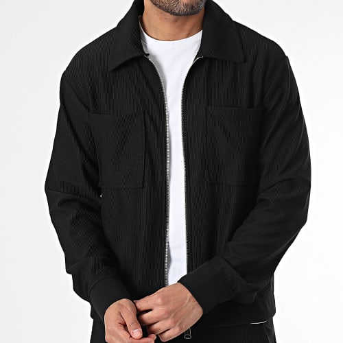 Ensemble Veste Zippée Et Pantalon Noir