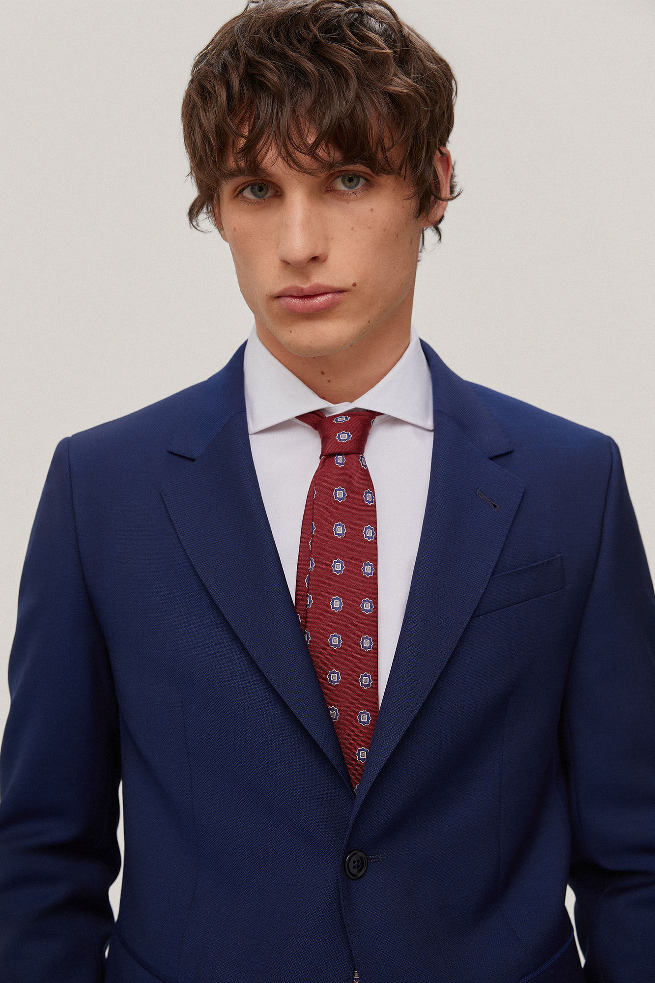 Blazer azul bi-elástico - Azul
