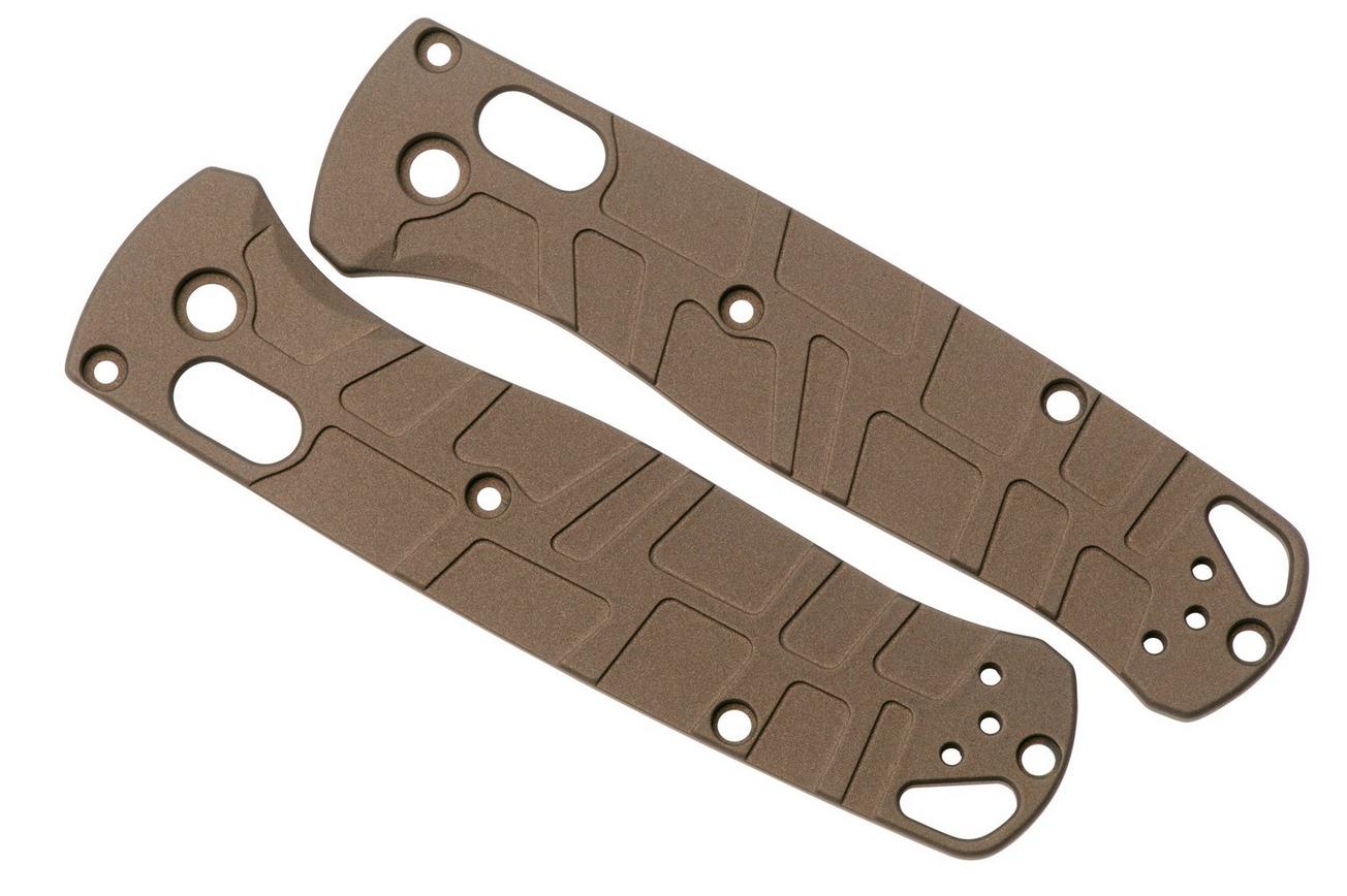 Lex Custom Benchmade Bugout 535 Scales BUTH359 Turtle Smoked Bronze Titanium, handgreepschalen