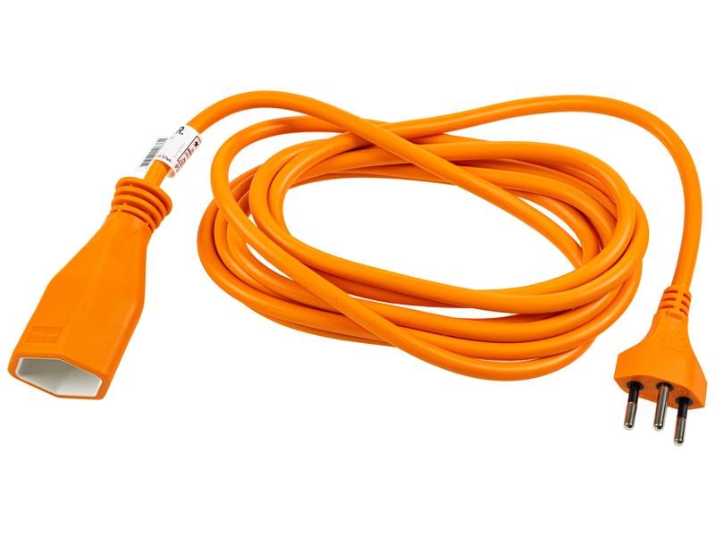 FURBER.power Verlängerungskabel T13-T12 3 m Orange Stromkabel H05VV-F 3G1.00