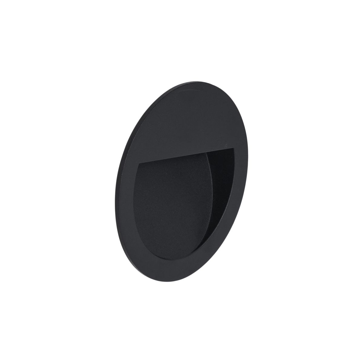 Moderne inbouw wandlamp zwart incl. LED IP65 - Gem