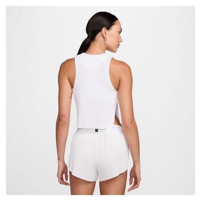 Débardeur Crop Nike AeroSwift Blanc Femme