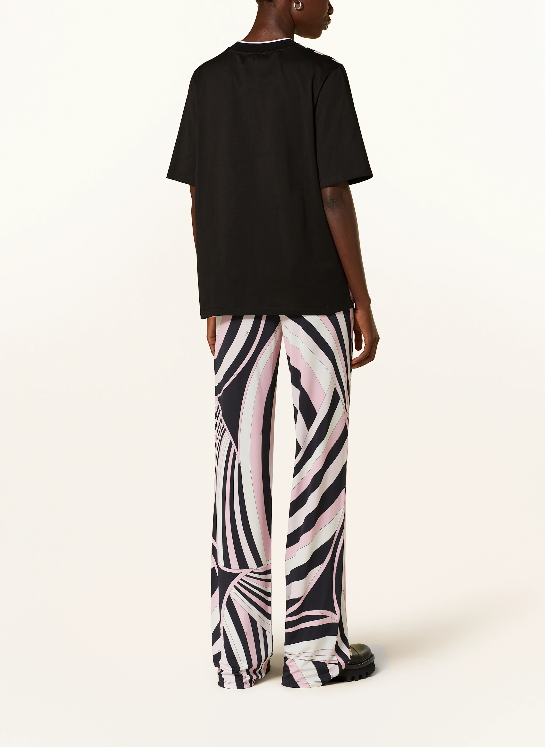 PUCCI T-Shirt im Materialmix