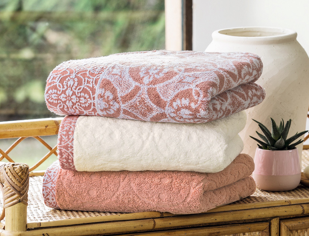 Linge de bain ciselé couleur-Séville