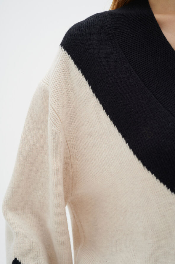 InWear RudiIW Intarsia Pullover Haze melange/black