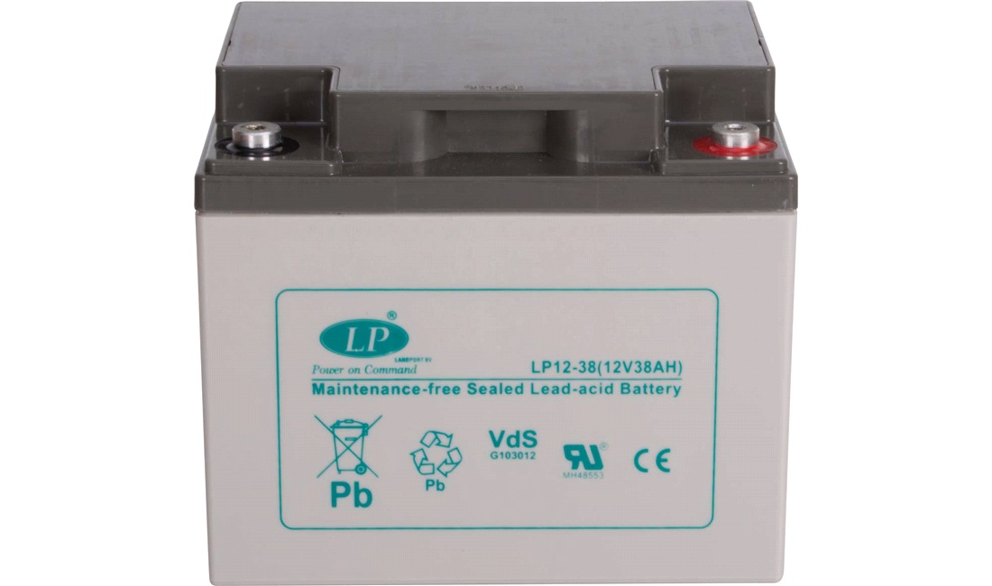Lukket blybatteri, 12V 38AH