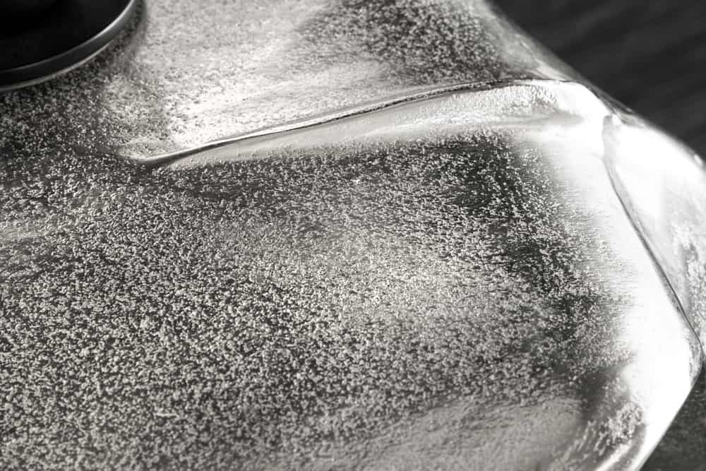 Design Beistelltisch WILDLIFE Walflosse 60cm silber Metall handmade