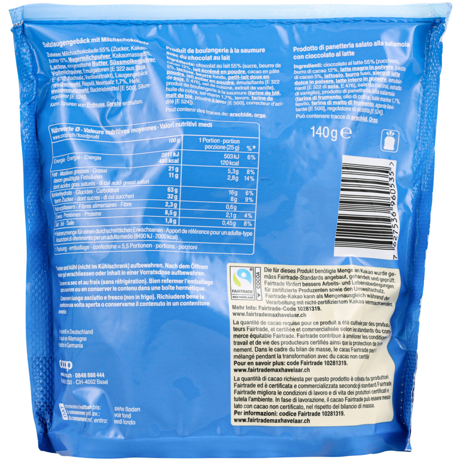 Prix Garantie Choco Pretzels