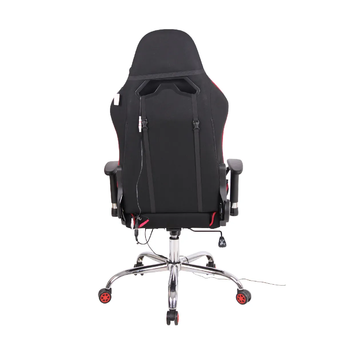 Decoshop26 Chaise gamer - Noir/Rouge