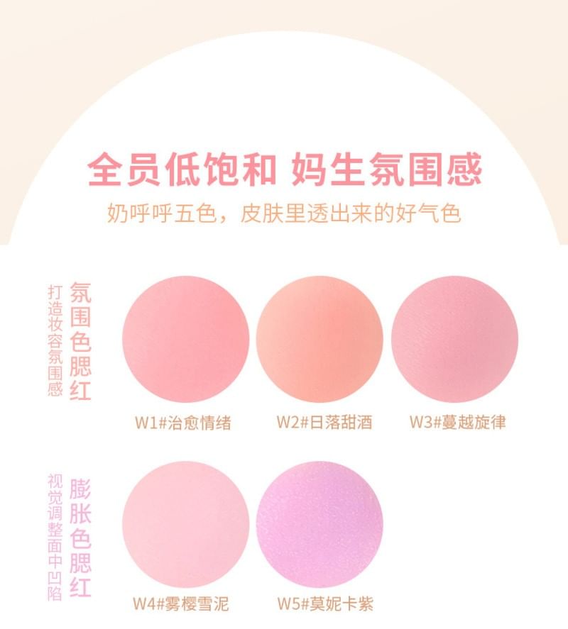 xixi - Retro Matte Bear Cheek Blusher - 4 kleuren
