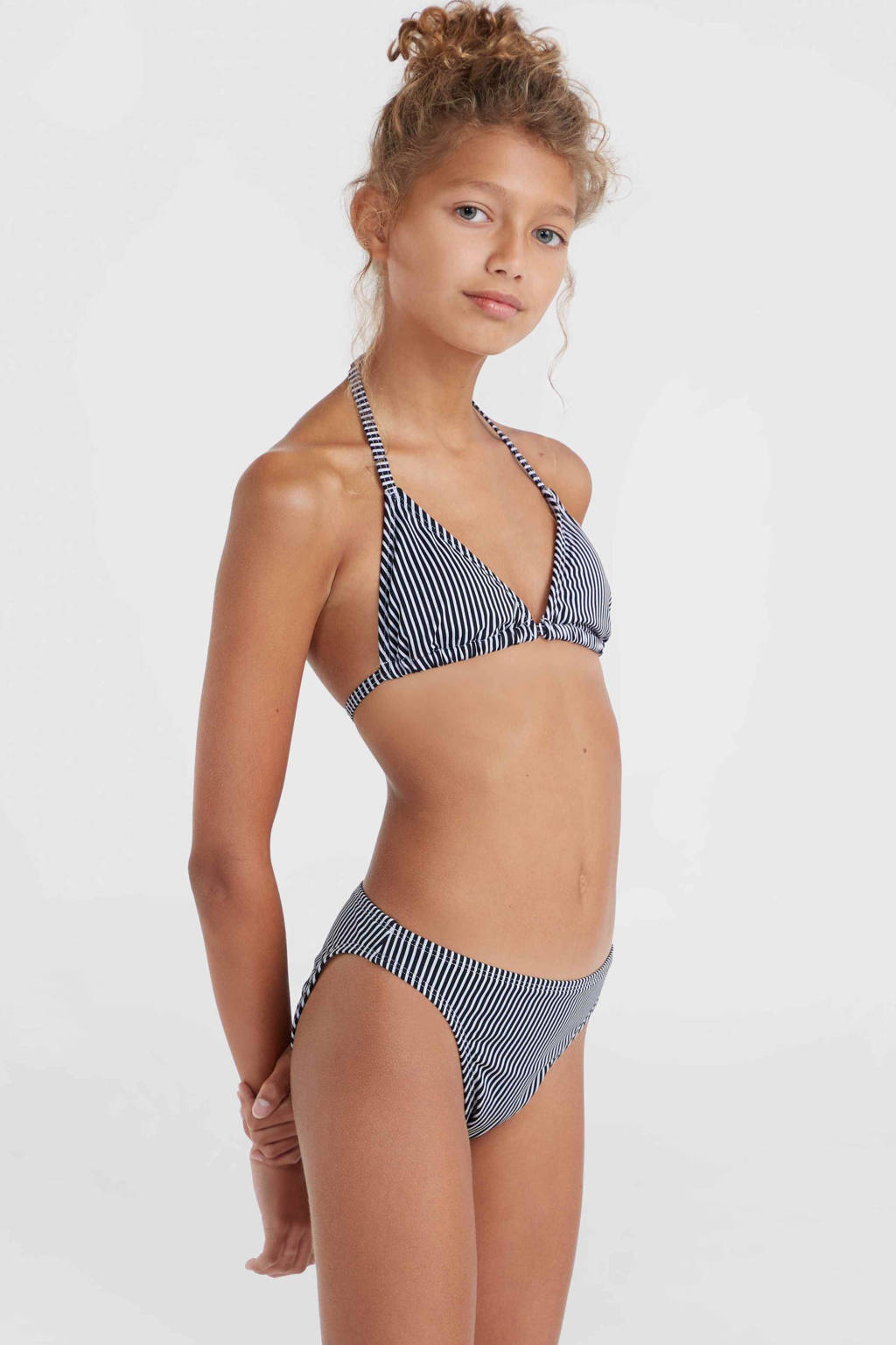 Leuke bikinitriangel bikini Essentials zwart/wit