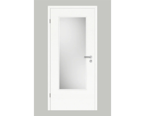 Pertura binnendeur Yori CPL Masera Wit horizontaal 86,0x198,5 cm Links met licht uitsparing G3 (zonder glas)