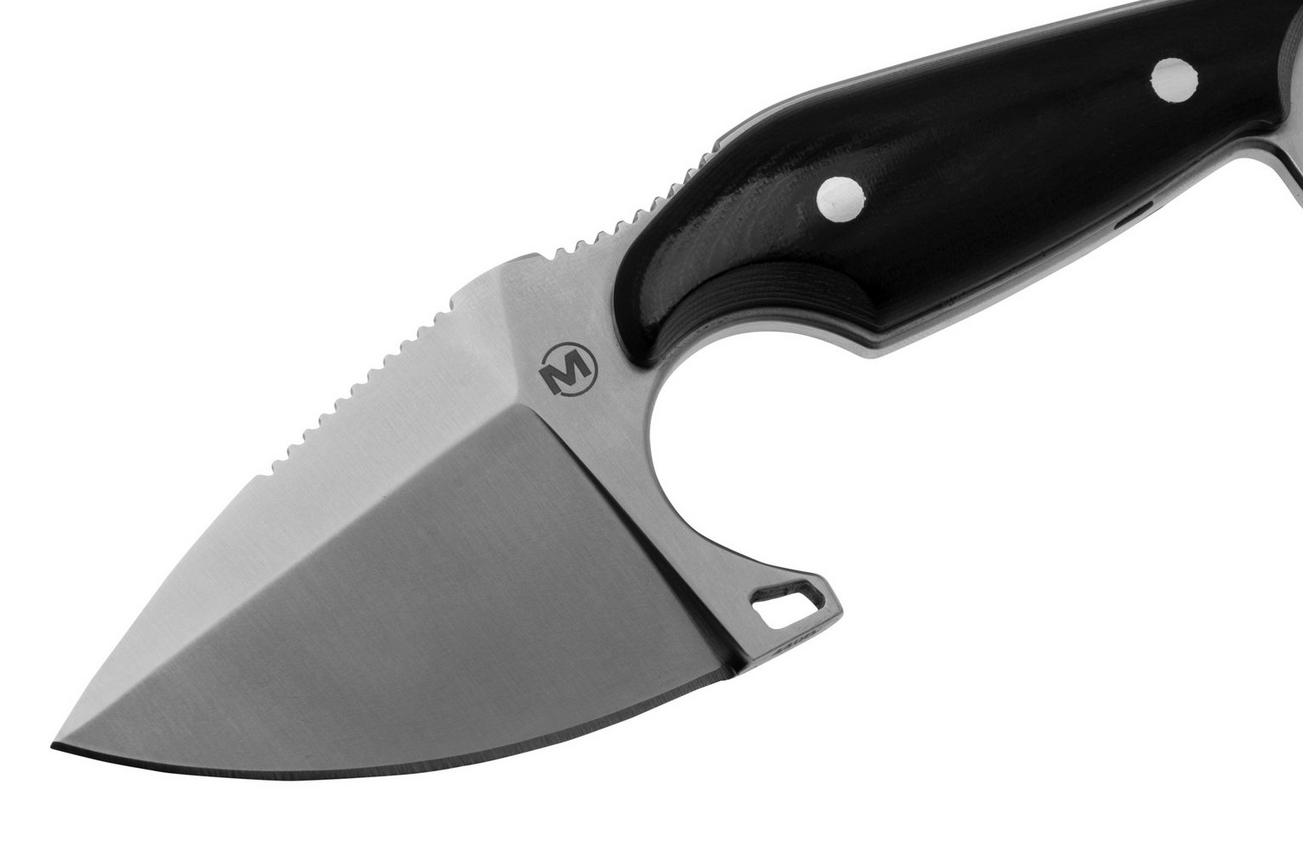 Böker Magnum Enki 02BM0001 Satin 440B, Black Micarta, vaststaand mes, Engelbert Czaja design