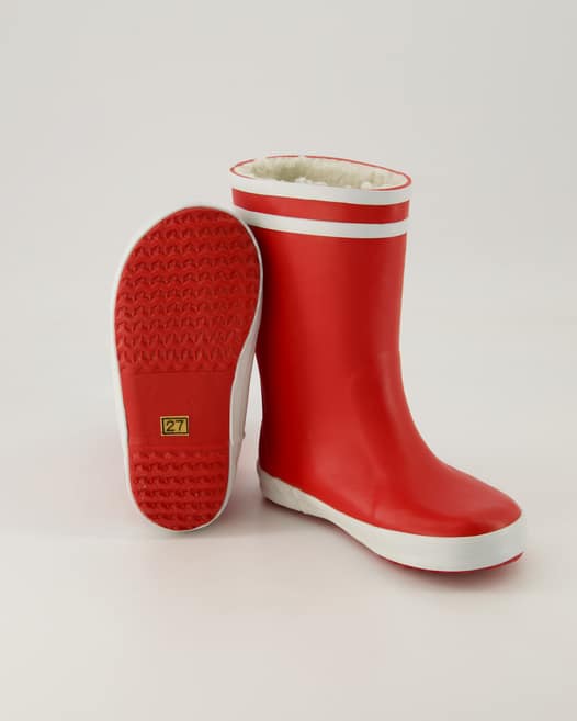 Aigle Lolly Pop Fur Gummistiefel in Rot