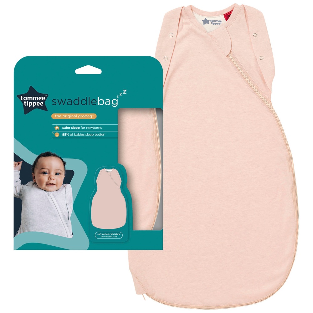 Tommee Tippee Babyschlafsack 0-3 Monate, 1,0 Tog, Blush