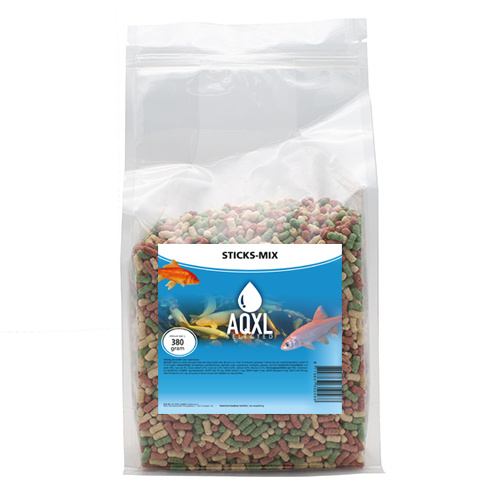AQXL Selected Vijvervisvoer Sticks Mix L 380g