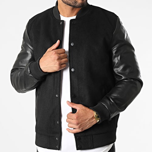 Veste Teddy Noir