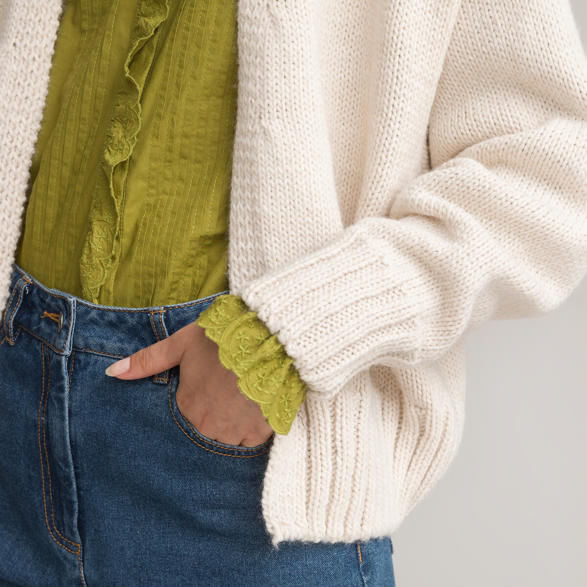 COLEÇÕES LA REDOUTE<br>Colete Cardicool, malha grande