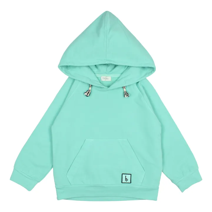 Búho Sweat Capuche Coton Bio | Vert