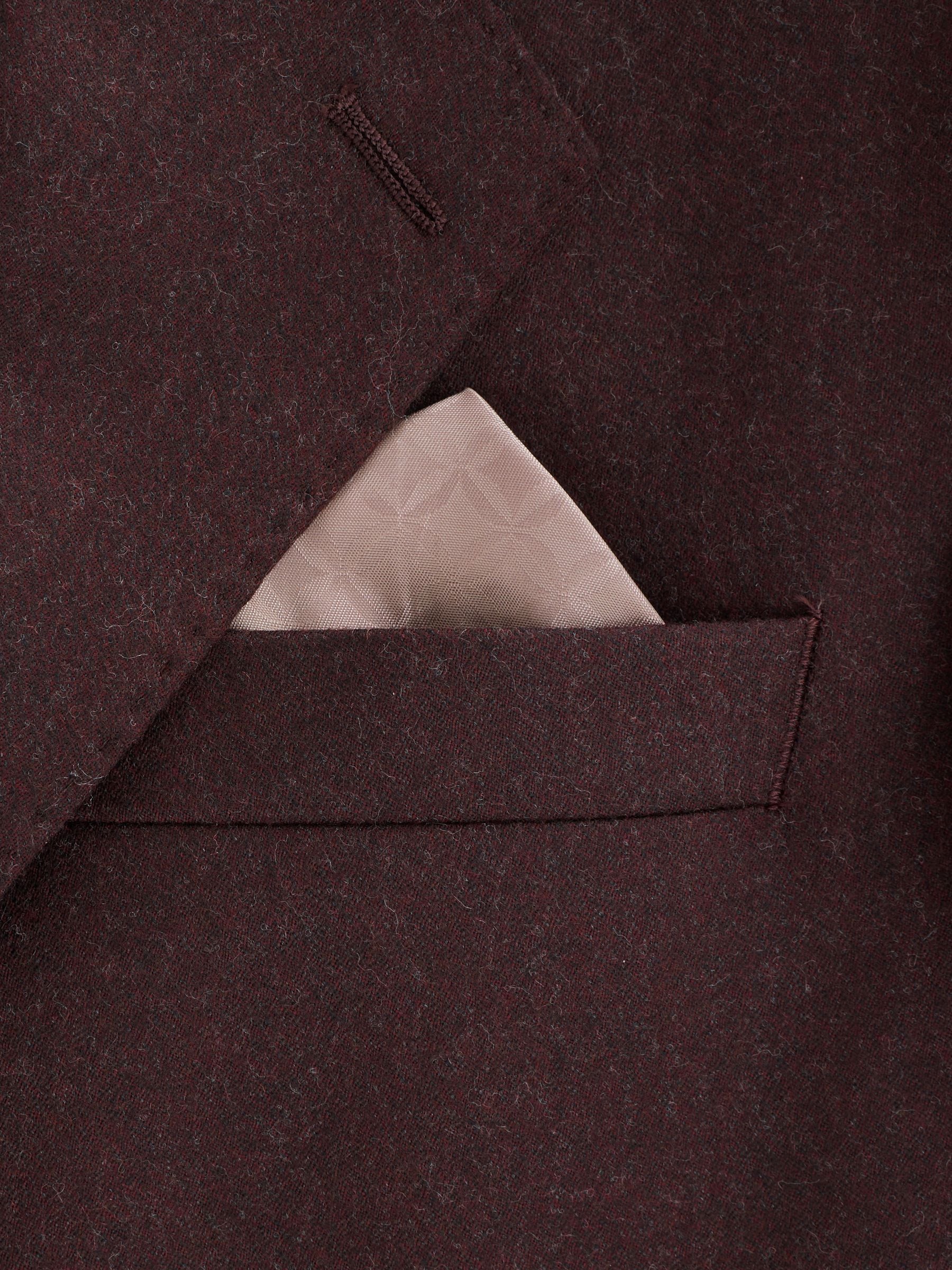 Bordeauxrood - Slim Fit - Signature Zignone Italian Wool Cashmere Blend Flannel Suit Jacket