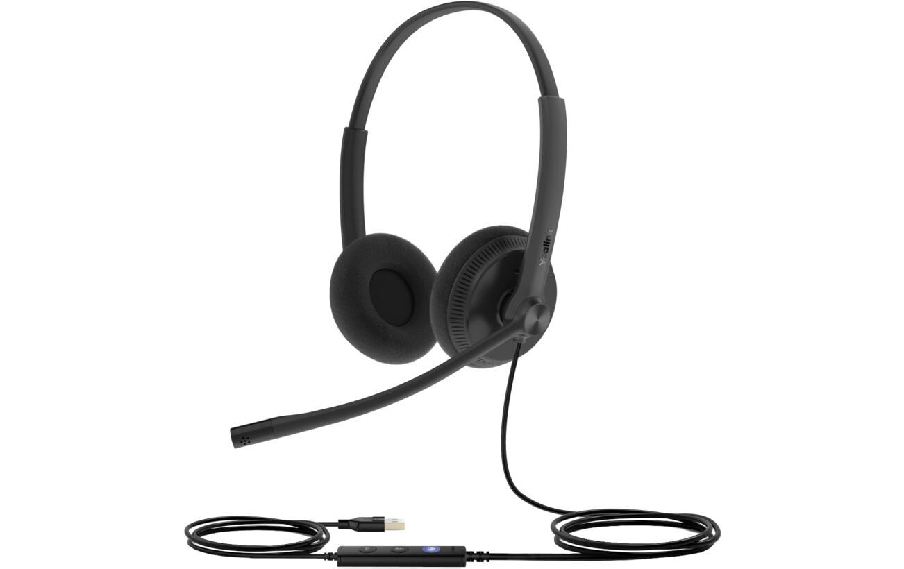 Headset UH34 Dual UC USBYealink USB-Headset mit Kabel