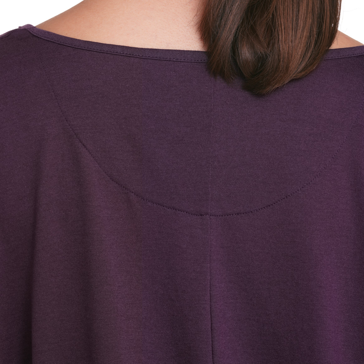 Gina Sports Damen Yoga-Shirt mit 3/4-Arm dunkellila
