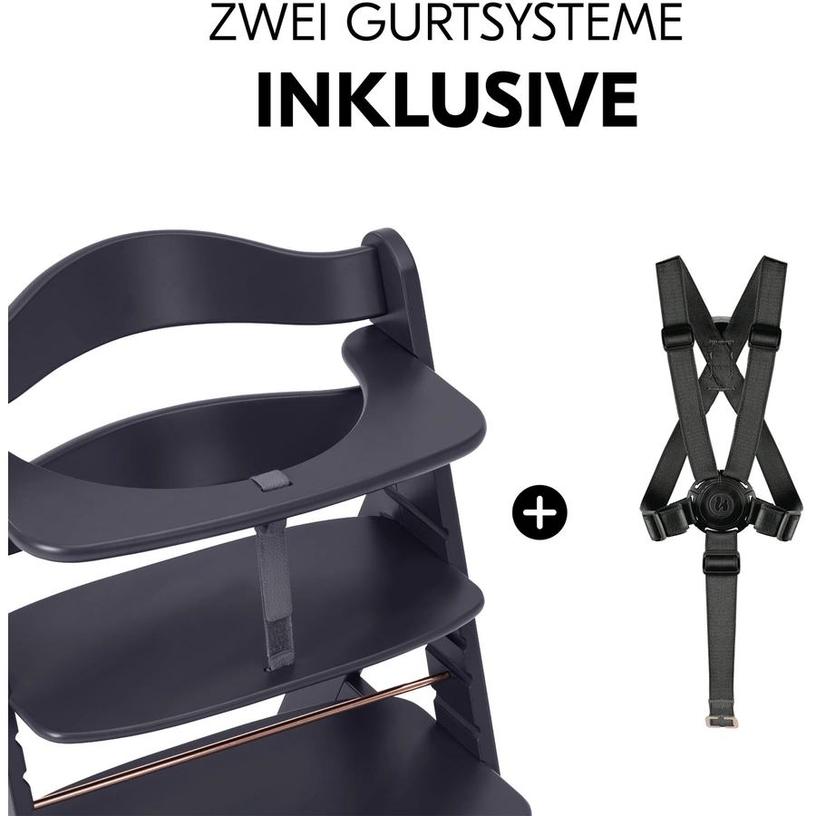 hauck Hochstuhl Alpha Plus Dark Grey