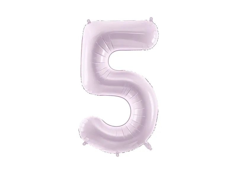 5 Jaar Cijfer Ballon Paars Leeg 72cm