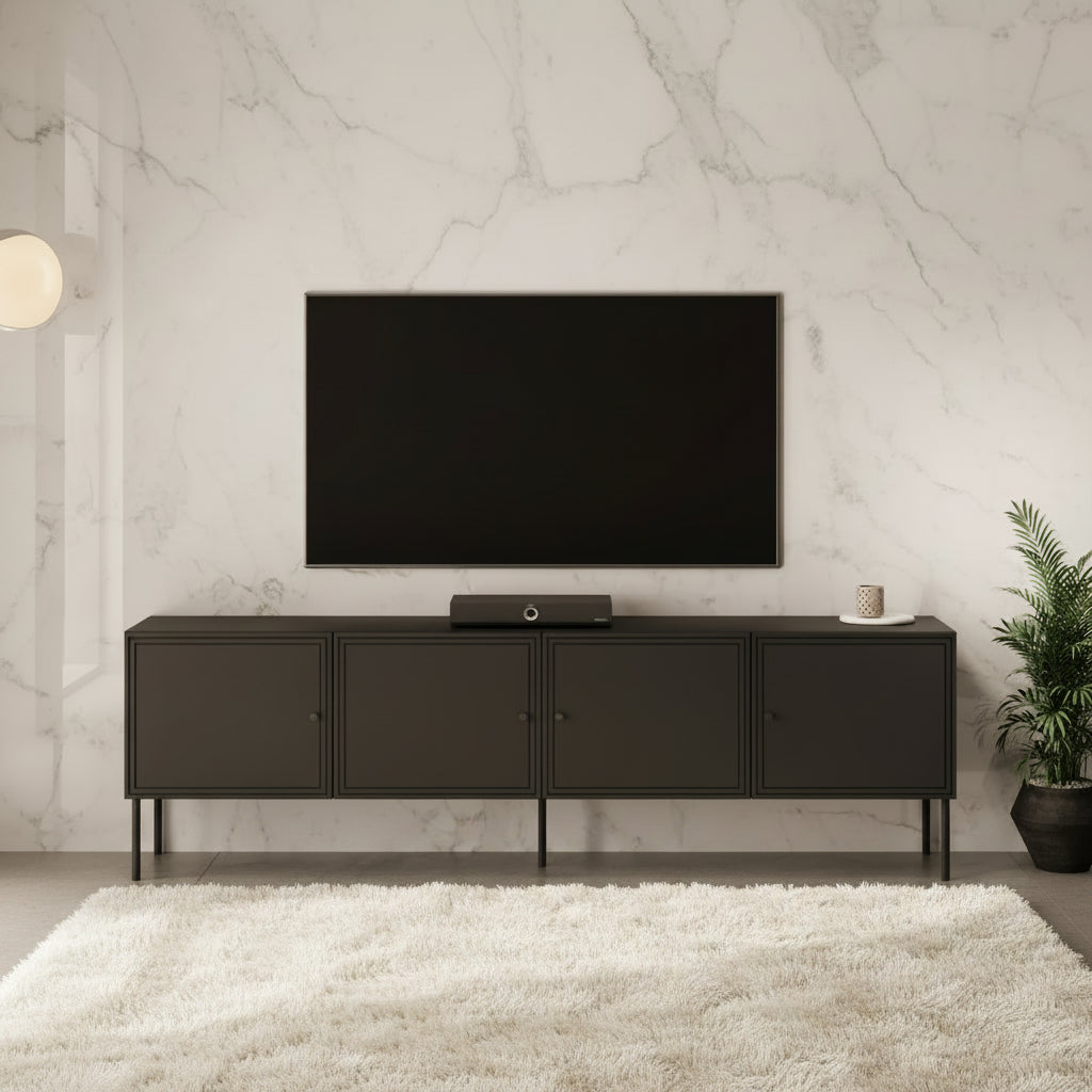 Pierson - TV-Meubel - Zwart - 201 cm