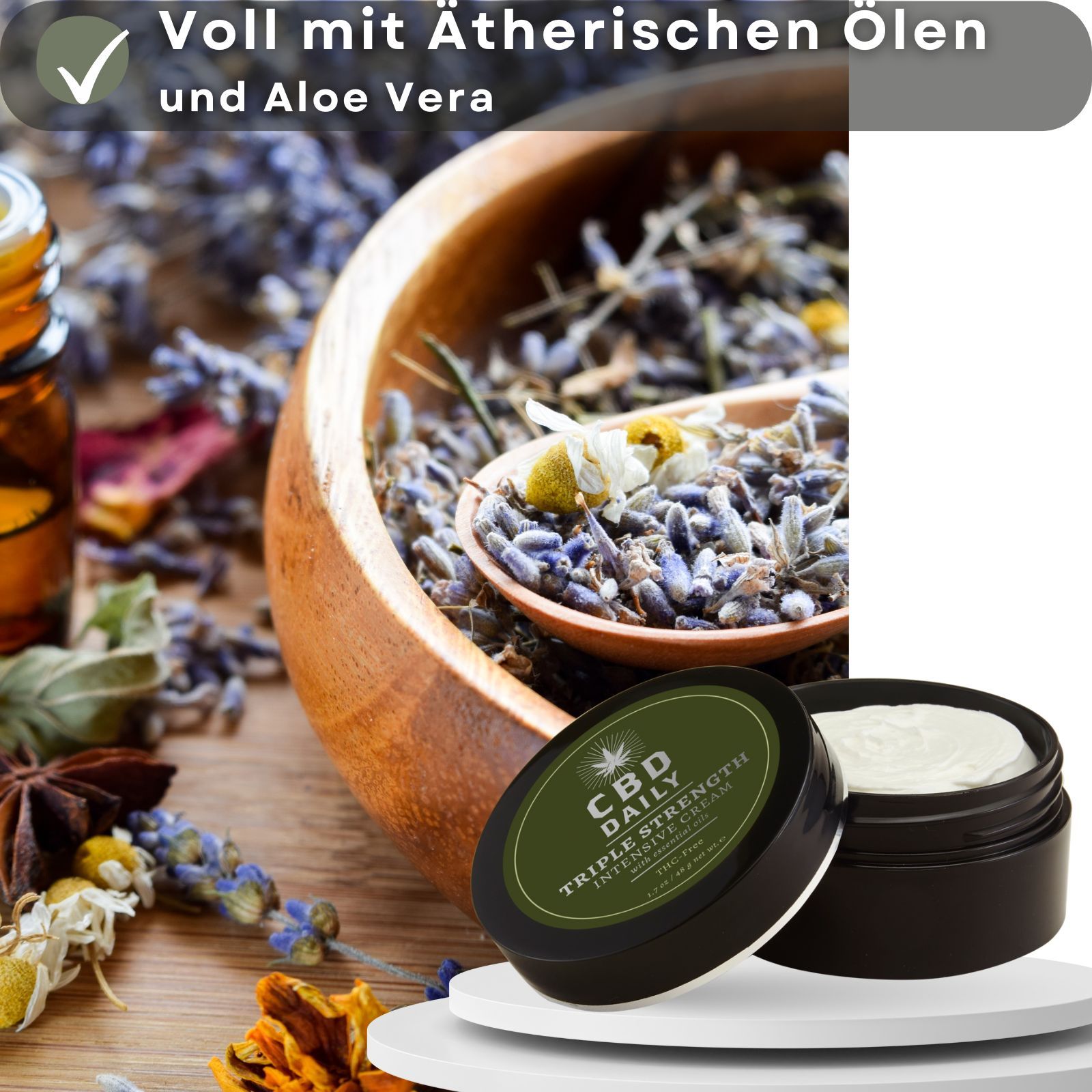 Lovelyness - CBD Creme Triple Strength für Muskeln und Haut