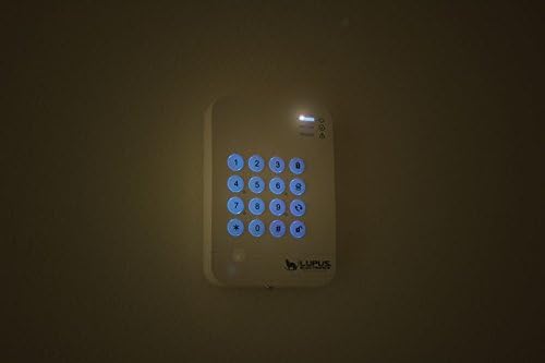 LUPUSEC 12106 Keypad V2 für die XT Smarthome Alarmanlagen, PIN-Abfrage, Benutzeranzeige der Zentrale, Zugangskontrolle, kompatibel mit XT2 Plus und XT3, Weiß